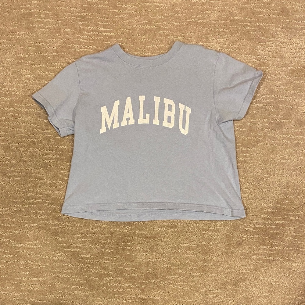 John Galt Brandy Melville Blue Malibu T-Shirt